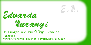 edvarda muranyi business card